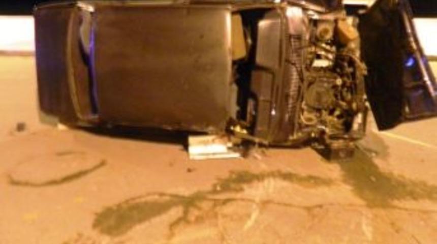 Sarımsaklıda Alkoll&uuml; S&uuml;r&uuml;c&uuml; Otomobiliyle Takla Attı