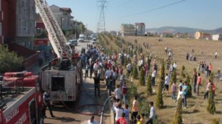 G&ouml;zleme Yaparken &Ccedil;atıyı Yaktılar