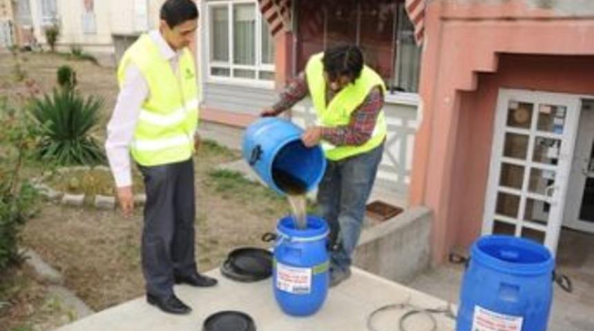 5 Litre atık yağa,1 Litre temiz yağ