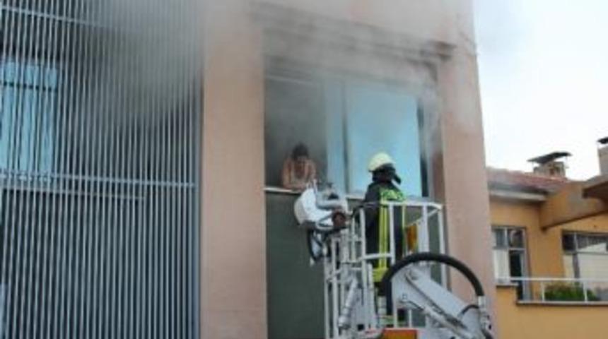 Denizli'deki Otopark Yangını