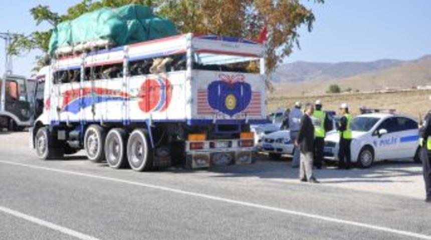 Trafik Ve Maliye Ekipleri Kurbanlık Taşıyan Ara&ccedil;lar &Uuml;zerinde Denetimleri Artırdı