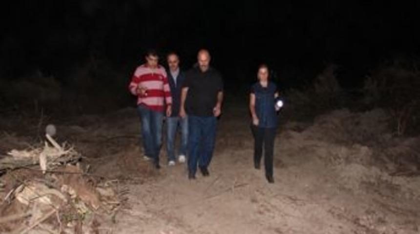 Adapazarı Orman B&ouml;lge M&uuml;d&uuml;rl&uuml;ğ&uuml;'nde İş Makinalarına Gece Mesaisi