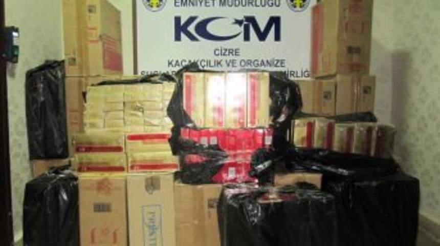 Cizre’de Kaçak Sigara Operasyonu