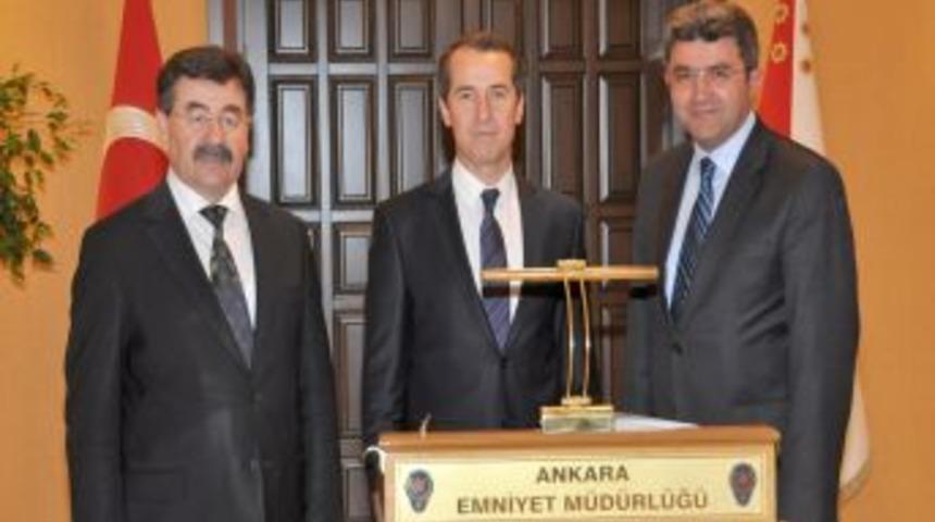 Kaymakam Zengin Ve Başkan Odabaşı'ndan Emniyet M&uuml;d&uuml;r&uuml; Ay'a Ziyaret