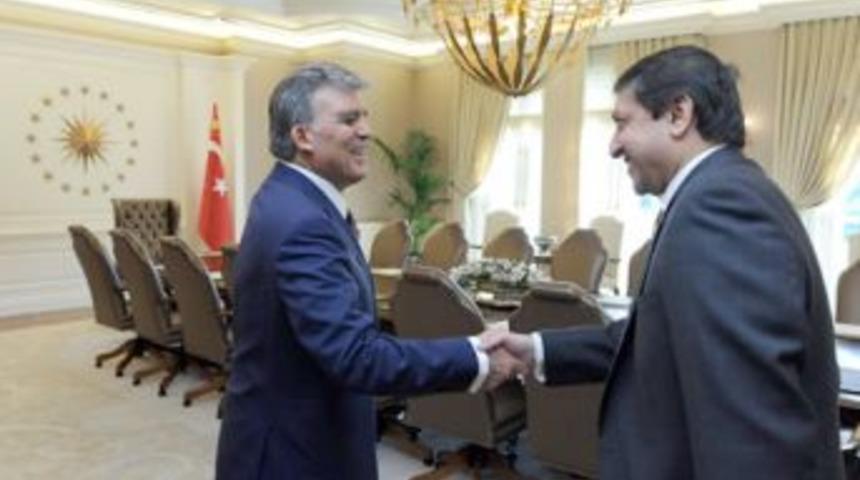 Pakistan Devlet Bakanı Mandviwala &Ccedil;ankaya K&ouml;şk&uuml;&rsquo;nde