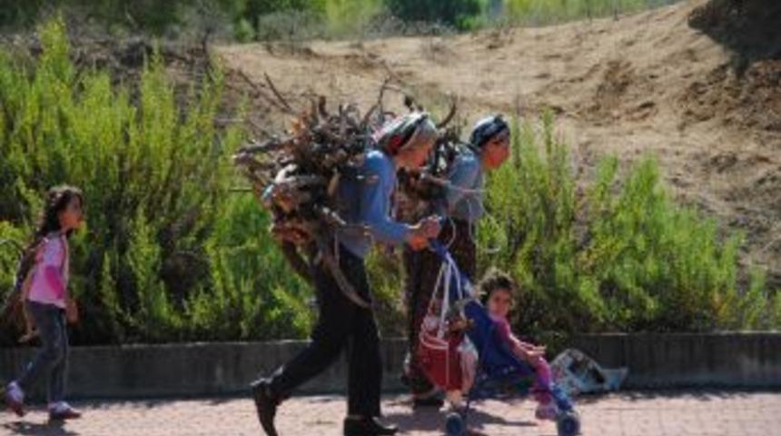 Havalar Serinledi, Antalya'da 3 Kuşak Bir Arada Odun Taşıyor