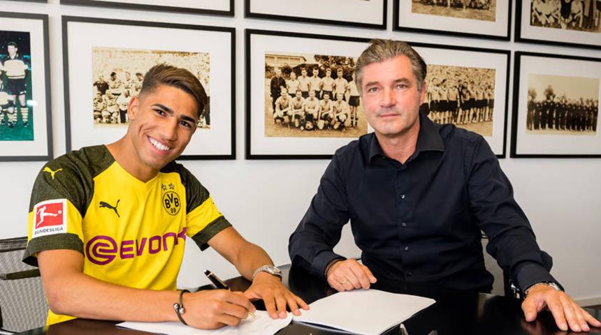 Borussia Dortmund Real Madrid'den Achraf Hakimi'yi 2 yıllığına kiraladı!