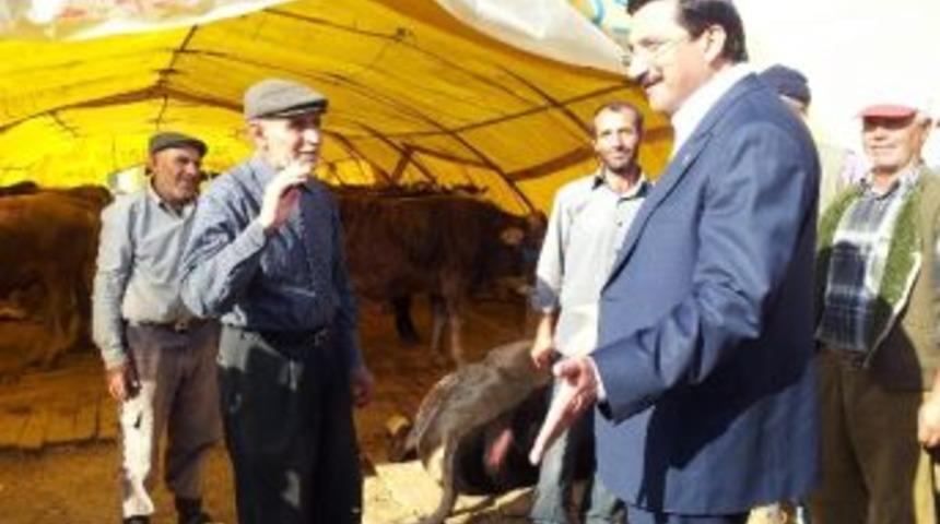 Ke&ccedil;i&ouml;ren Belediye Başkanı Ak, Ovacık Kurban Alanında İncelemelerde Bulundu