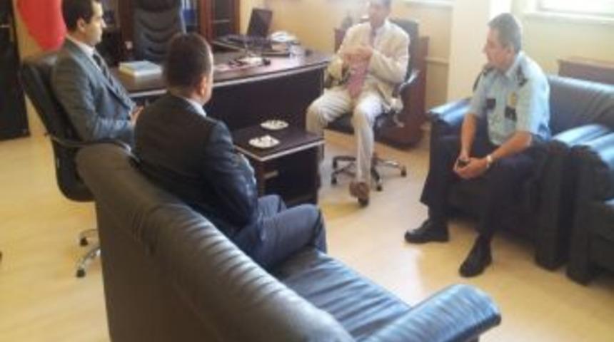 &Ccedil;orlu Kaymakamı Hulusi Doğan&rsquo;dan Emniyete Ziyaret