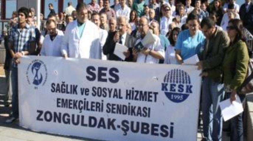 Ses Zonguldak Şubesi, &Ccedil;alışma Barışını Bozan Performans Sistemine Tepki G&ouml;sterdi
