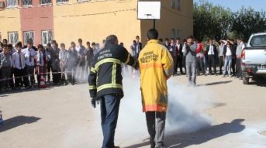 Bismil&rsquo;de Okullarda Yangın Tatbikatı