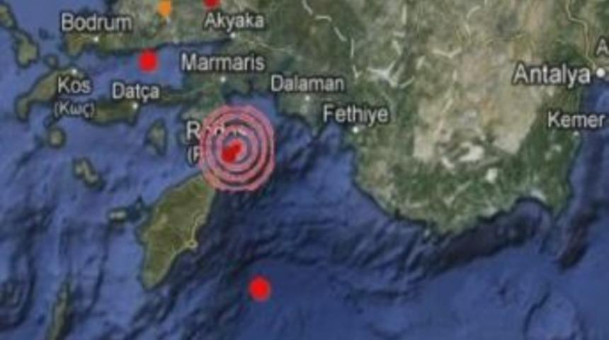 Akdeniz'de 4 B&uuml;y&uuml;kl&uuml;ğ&uuml;nde Deprem