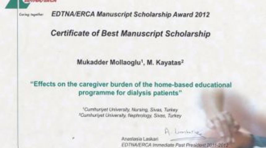 Cumhuriyet &Uuml;niversitesi &Ouml;ğretim &Uuml;yelerine 2 Uluslararası &Ouml;d&uuml;l