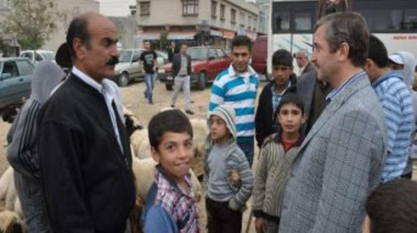 Başkan Tahmazoğlu Kurban Satış Yerlerini Ziyaret Etti