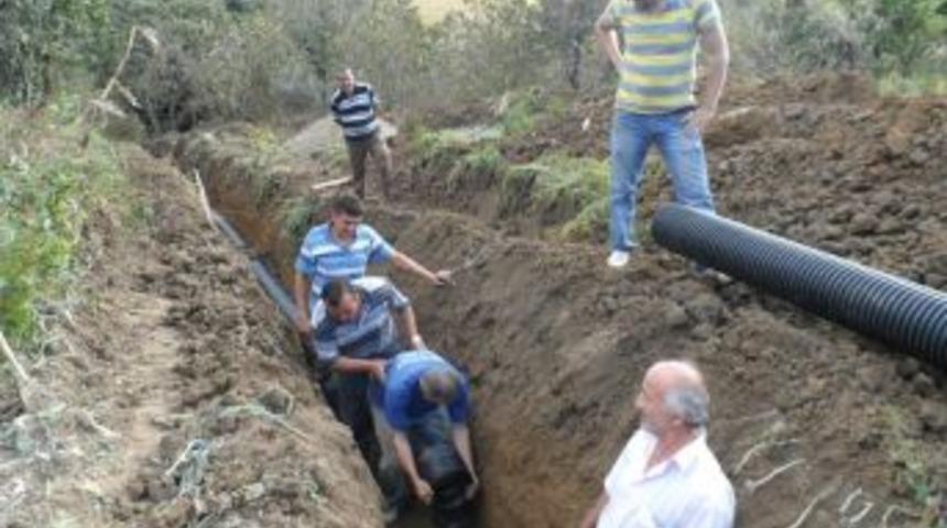 Alaplı Kocaali k&ouml;y&uuml;nde altyapı &ccedil;alışmaları