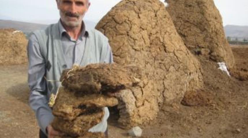 Erzurum'da Doğalgaz Ve K&ouml;m&uuml;re Inat Tezekten Vazge&ccedil;ilmiyor