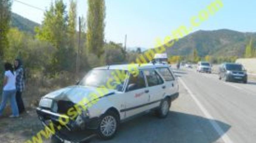 Osmancık'ta trafik kazası;  1 yaralı