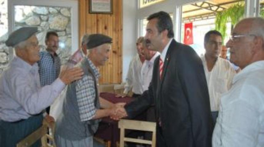 B&uuml;y&uuml;kşehir Belediye Başkan Aday Adayı &Ccedil;etin, Durak'ın Memleketinde Nabız Yokladı