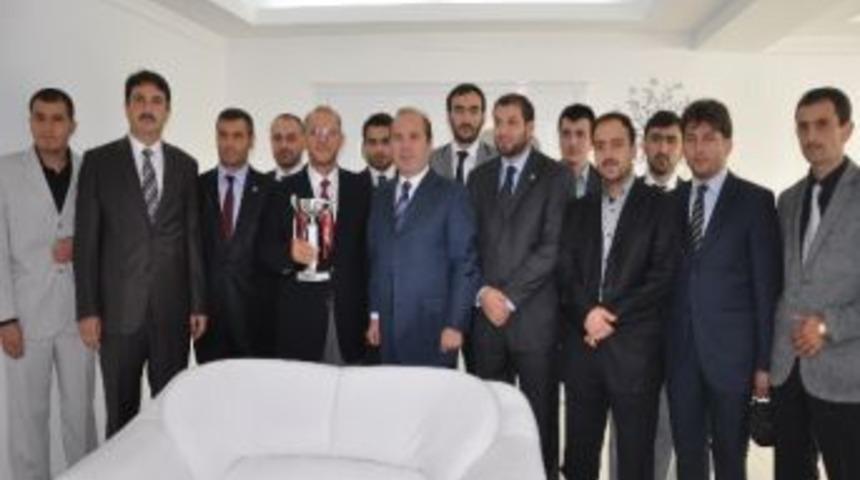 Din G&ouml;revlilerinden Kaymakam Katırcı&rsquo;ya Ziyaret