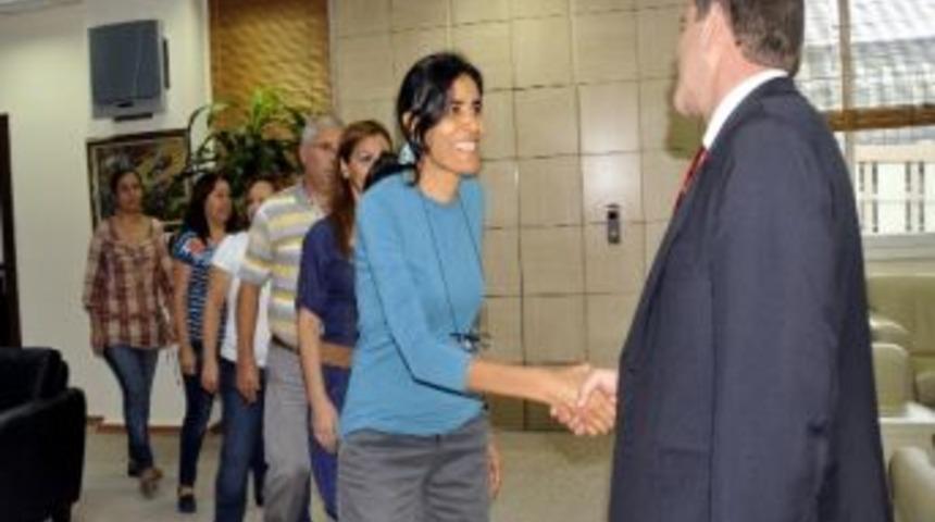 Başkan T&uuml;rk, Belediye Personeliyle Bayramlaştı