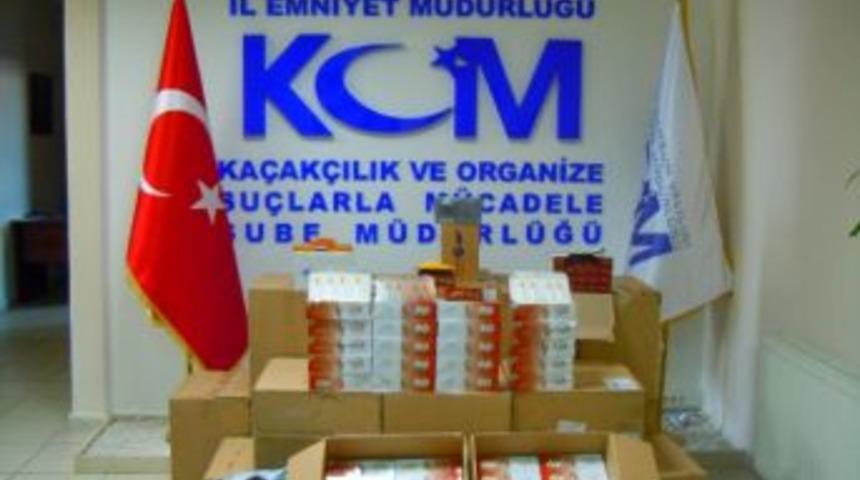 Samsun'da G&uuml;mr&uuml;k Ka&ccedil;ağı 209 Bin Makaron Ele Ge&ccedil;ti