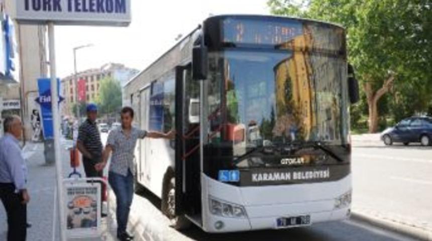 Karaman&rsquo;da Belediye Otob&uuml;sleri 6 G&uuml;n &Uuml;cretsiz