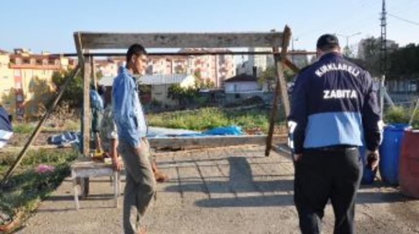 Kırklareli'de Zabıta Müdürlüğü Ekipleri Kurbanlık Hayvan Pazarını Denetliyor