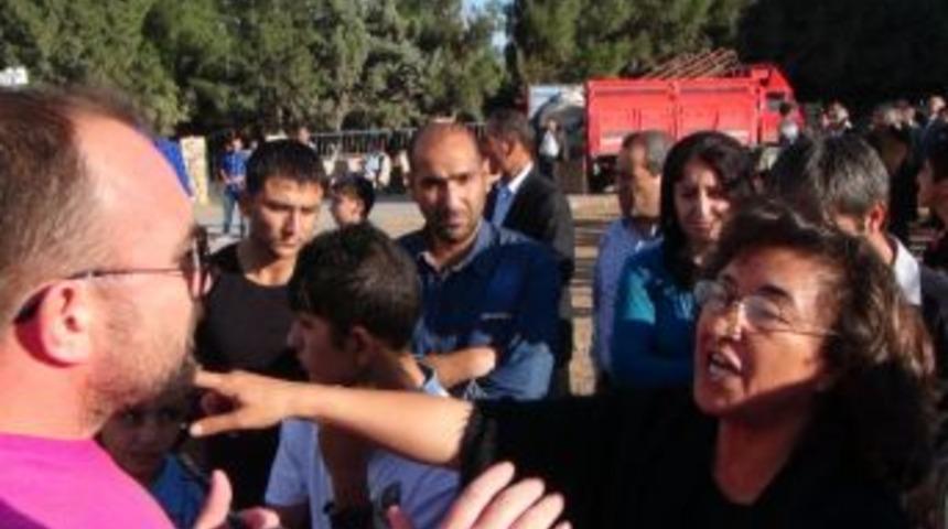 Nusaybin'de Kurulmak İstenen &Ccedil;adıra Polis İzin Vermedi