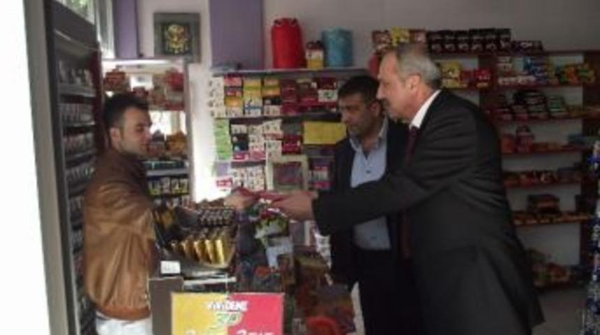 Mhp Ve &Uuml;lk&uuml; Ocakları Talas&rsquo;ta Bayrak Dağıttı