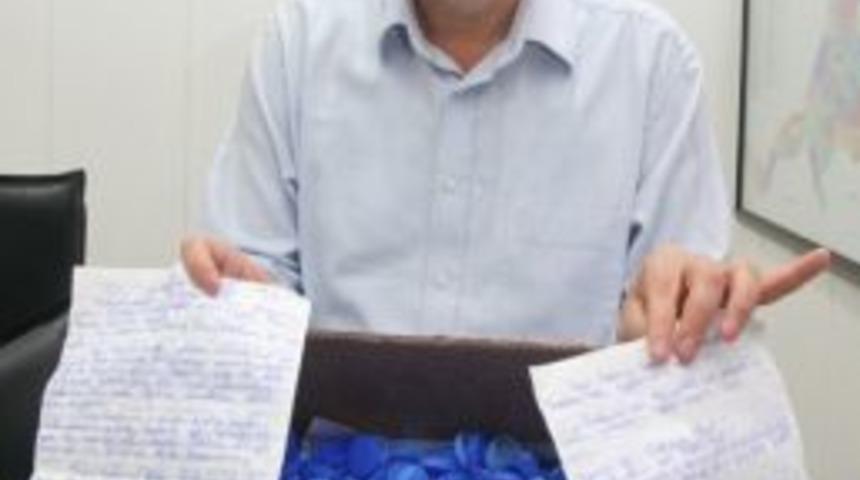 Cezaevinden Konak Belediyesine 'mavi Kapak' Hediyesi