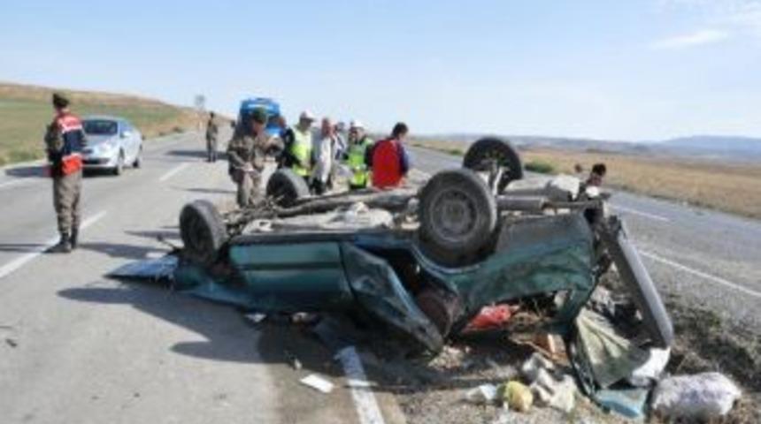 Yozgat&rsquo;ta Trafik Kazası: 5 Yaralı