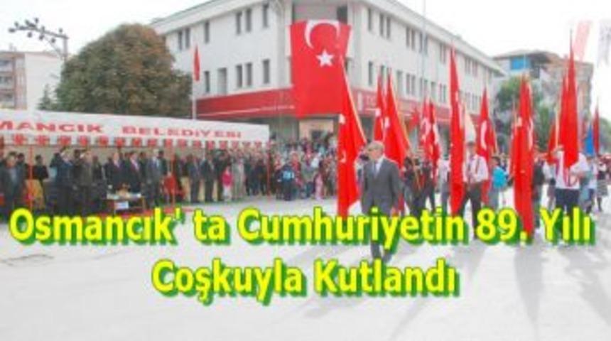Osmancık ta Cumhuriyetin 89. yılı  kutlandı