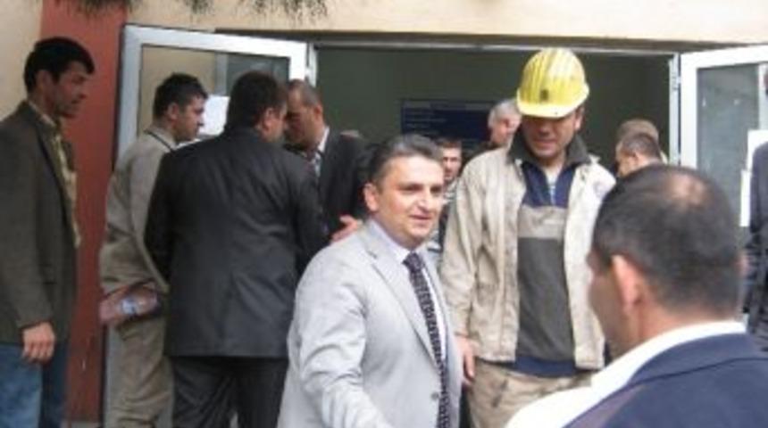 Alabaş Gelik’te Madenci İle Bayramlaştı