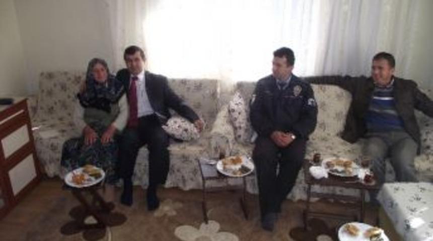 Mudurnu Emniyeti Şehit Ailelerini Unutmadı