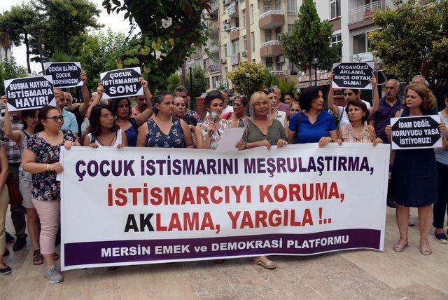 Mersin'de cinsel istismara karşı ortak bildiri