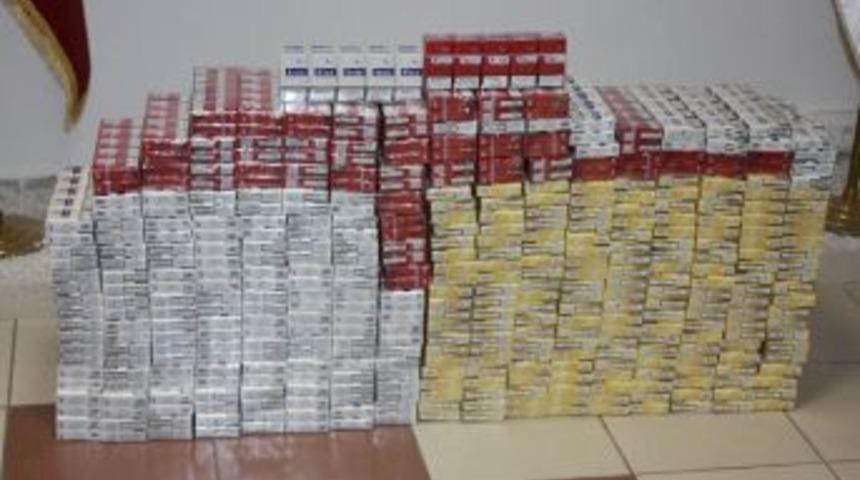 Yolcu Otob&uuml;s&uuml;nde 2 Bin 110 Paket Ka&ccedil;ak Sigara Ele Ge&ccedil;ti