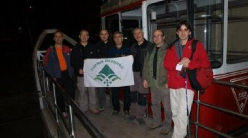 Dağcılar Teleferiğe Veda Etti