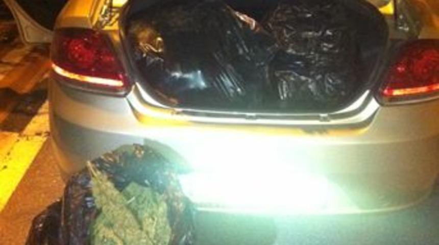 Manavgat&rsquo;ta 50 kilo esrar yakalandı