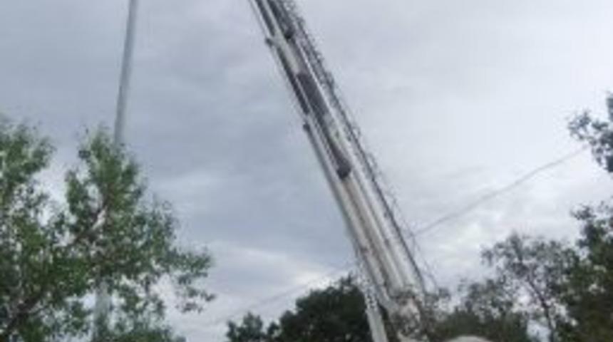 K&uuml;tahya'daki Dev T&uuml;rk Bayrağı Değiştirildi