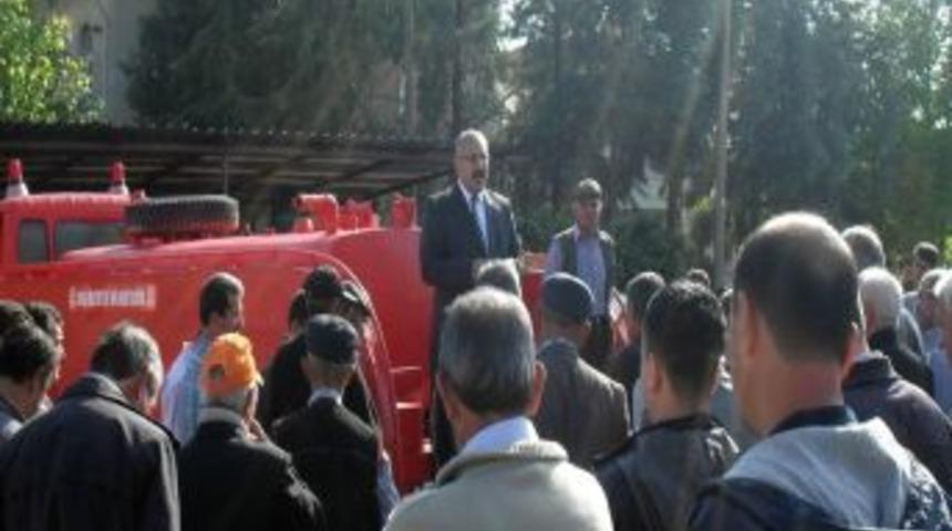 Ayaş Belediyesi'nden Orman K&ouml;ylerine Itfaiye Aracı