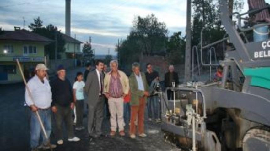 Başkan Uzunkaya Asfalt &Ccedil;alışmalarını İnceledi