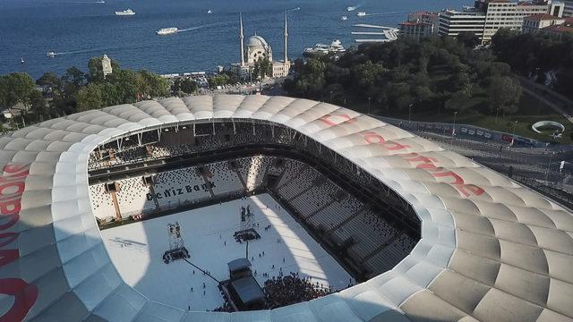 Shakira konseri öncesi Vodafone Park'ın havadan fotoğrafları