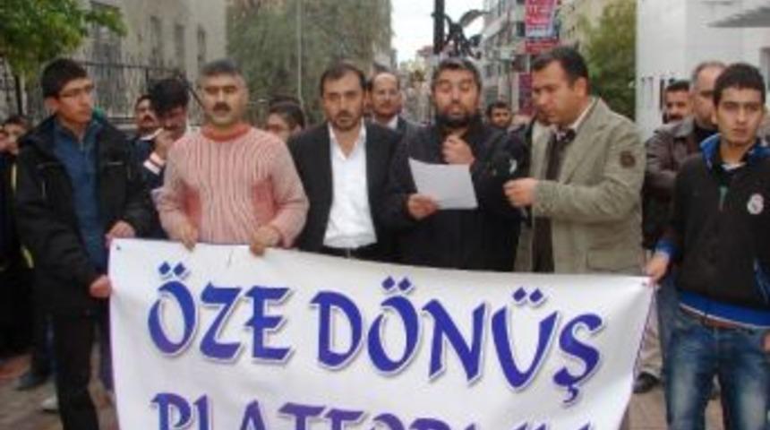 &Ouml;ze D&ouml;n&uuml;ş Platformu'ndan Ak Parti&rsquo;ye &ldquo;a&ccedil;lık Grevini Bitirin&rdquo; &Ccedil;ağrısı