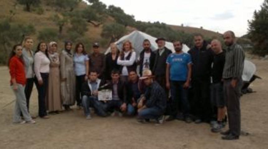 Aydın Lisan 'Hayde Efem' setine konuk oldu