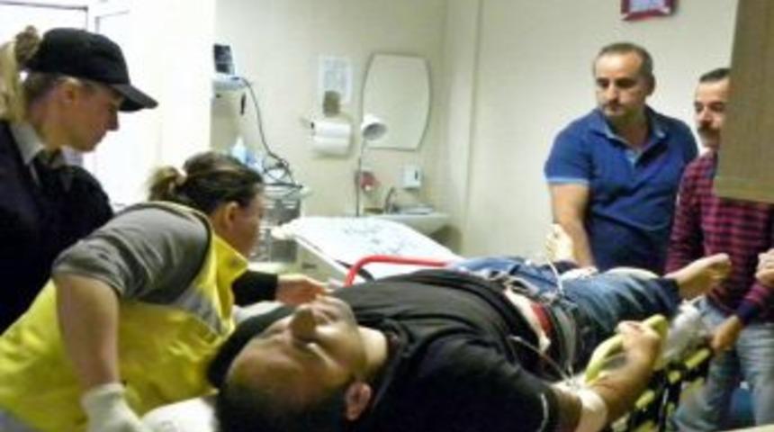 G&uuml;r&uuml;lt&uuml; Kavgasında Bir Kişi Tabancayla Vuruldu