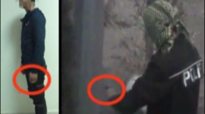 PKK Sempatizanı Polis Montu Giyip Baltayla Camları Kırdı