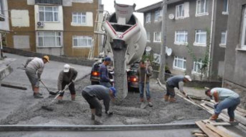 Alaplı'da   yol &ccedil;alışmaları devam ediyor