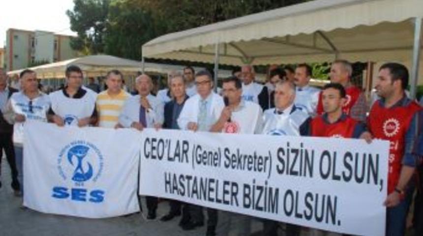 Sağlık &ccedil;alışanlarından &ccedil;ağrı