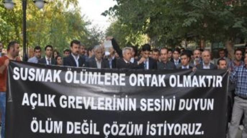 Silopi&rsquo;de Stk&rsquo;lardan A&ccedil;lık Grevine Destek
