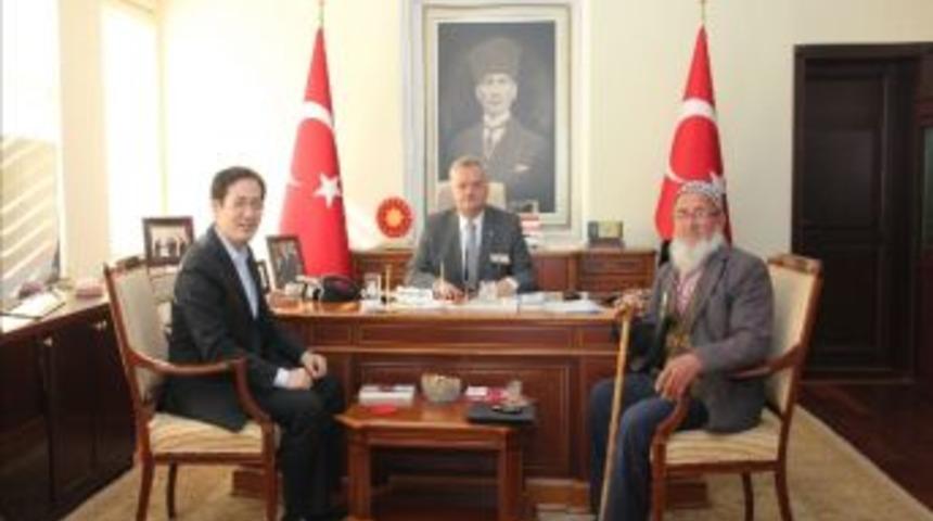 Kore Gazisi İle Koreli Firma Yetkilisi &Ccedil;ankırı&rsquo;da Buluştu